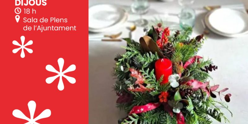 Workshop on making Christmas table centrepieces - Visit Andratx