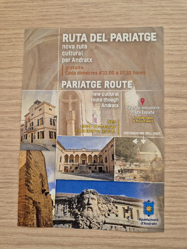 Cancellation "Ruta Cultural del Pariatge" - Visit Andratx