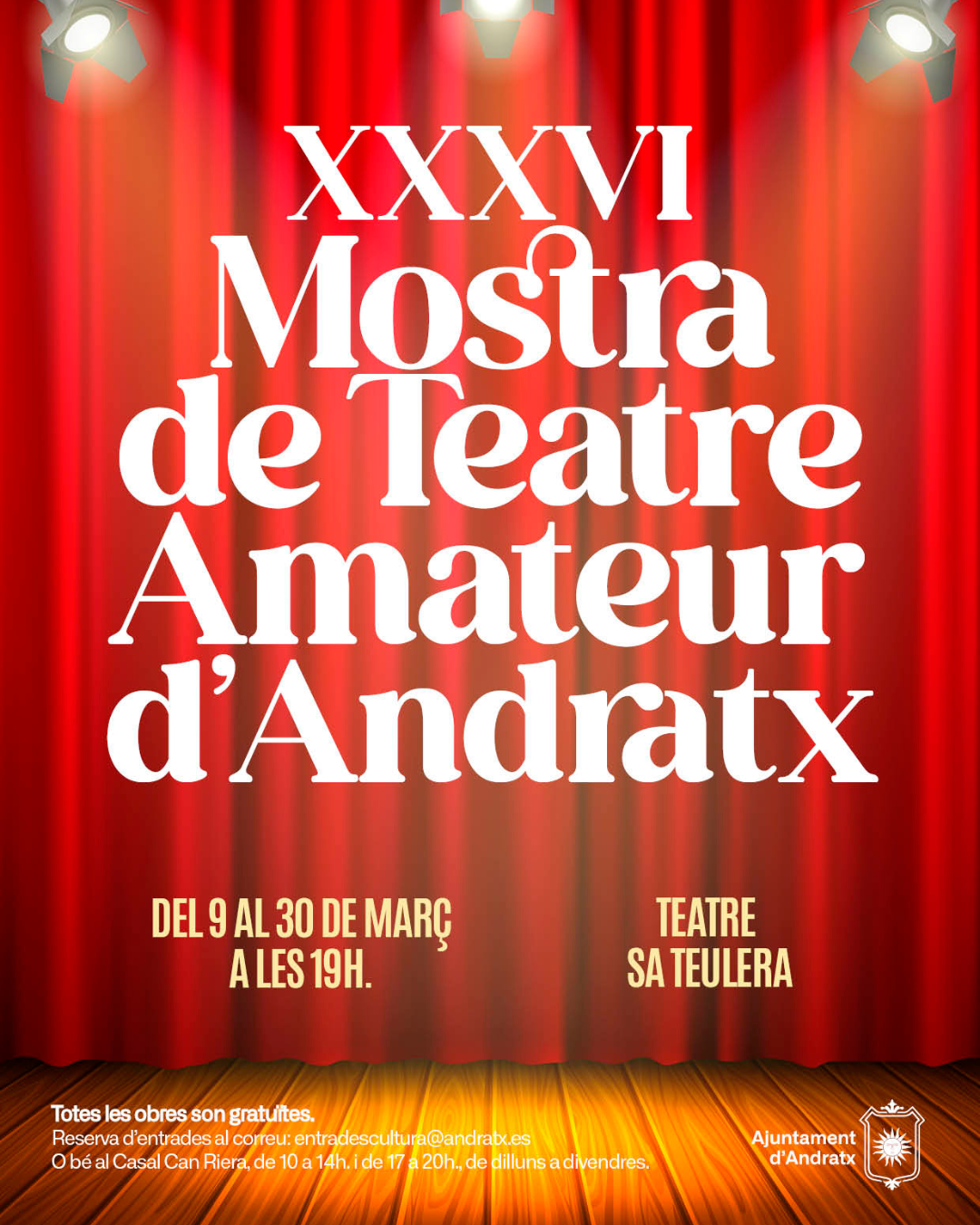 XXXVI MOSTRA DE TEATRE AMATEUR D'ANDRATX - Visit Andratx