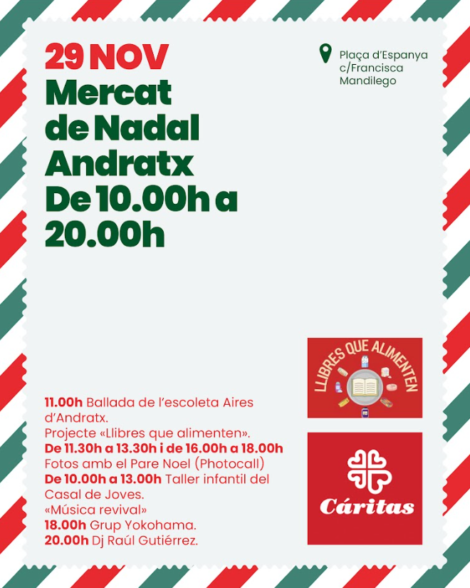 Weihnachtsmarkt in Andratx von 10 bis 20 Uhr - Visit Andratx