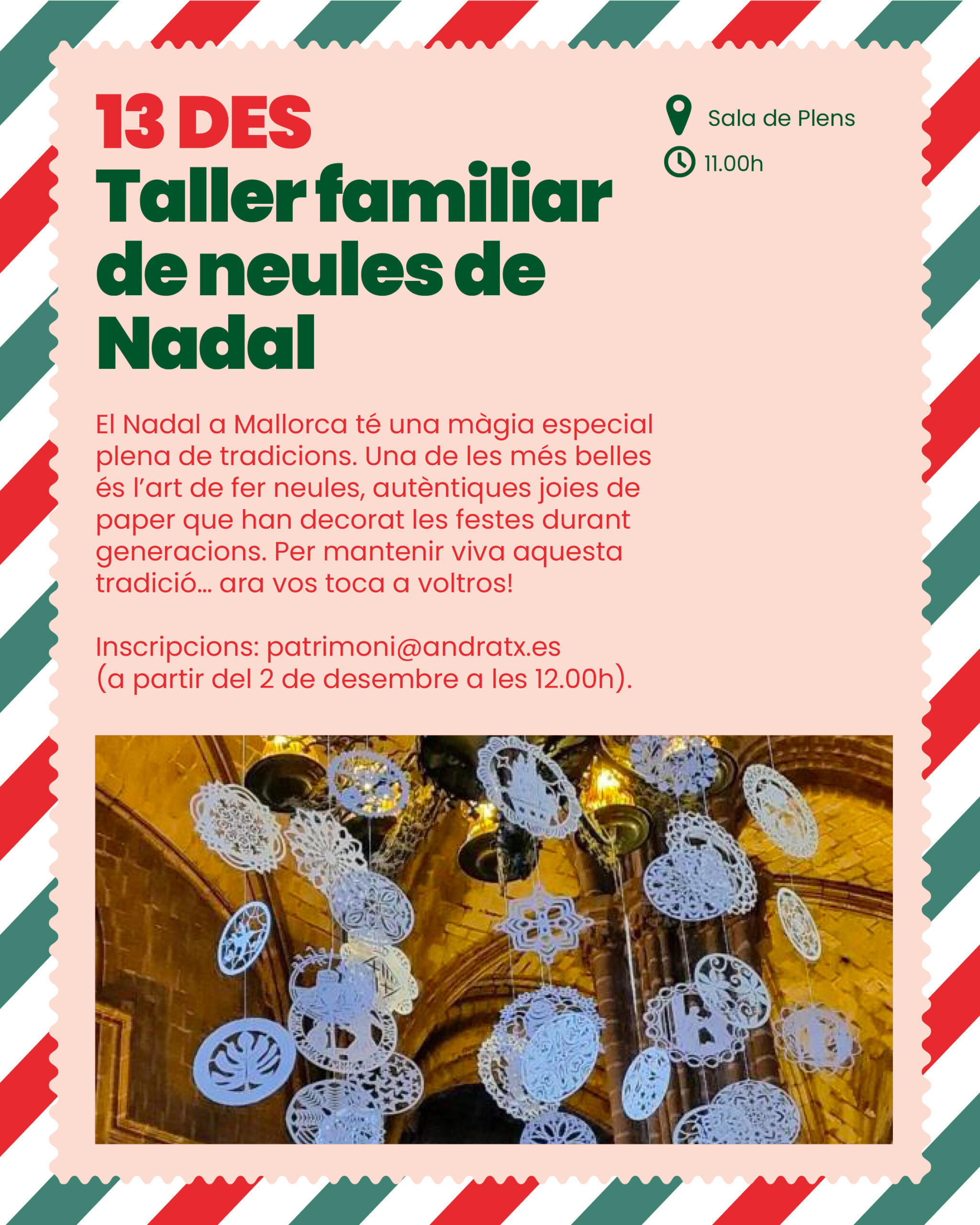 Atelier familial de neules de Noël - Visit Andratx