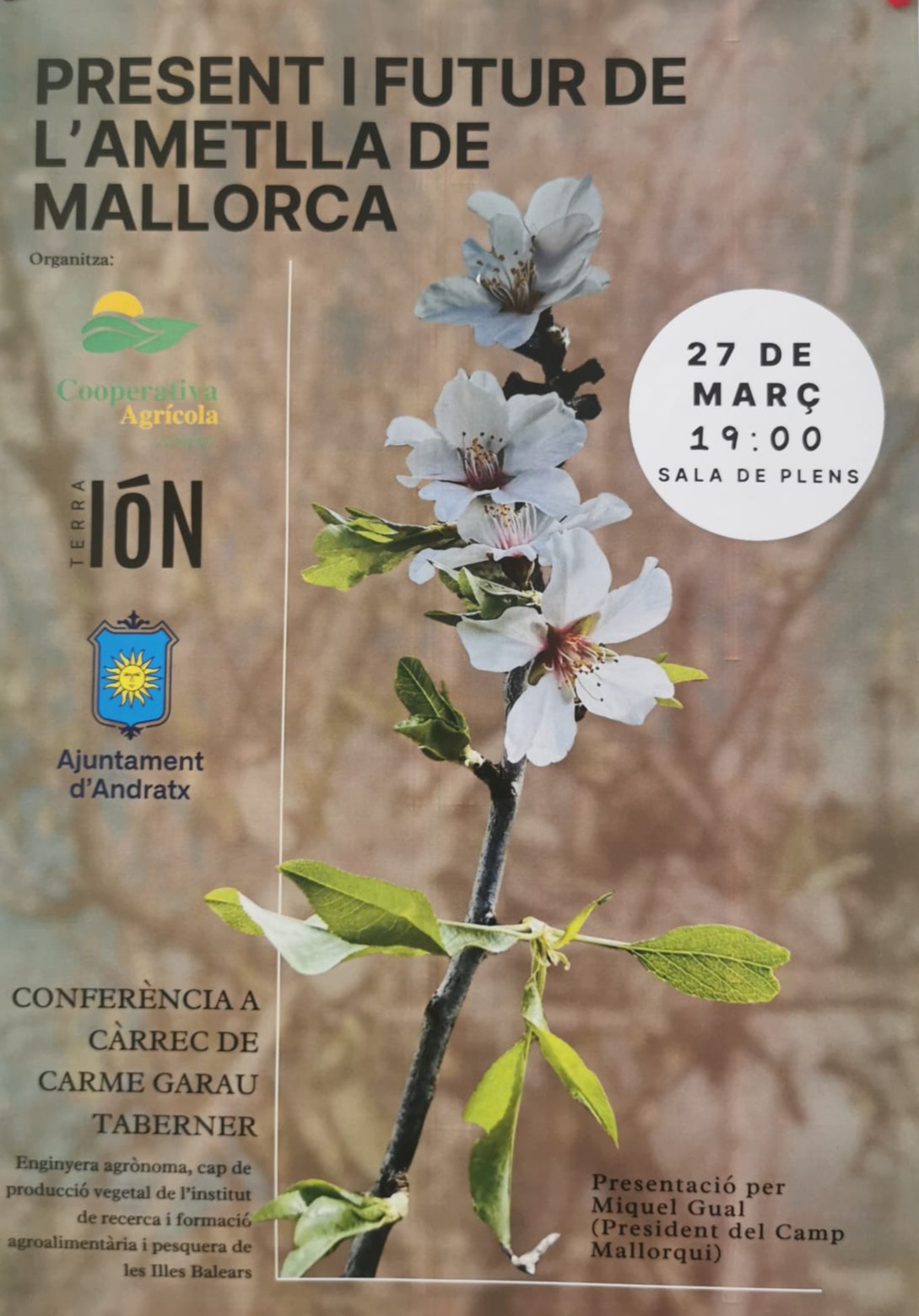 Conferència: "Present i futur de l'Ametlla a Mallorca" - Visit Andratx