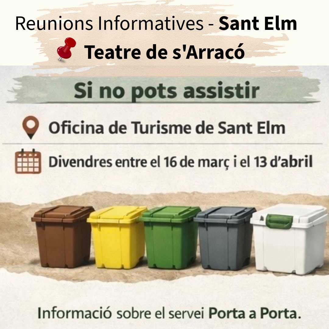 Campanya informativa sobre el nou sistema de recollida porta a porta a Sant Elm - Visit Andratx