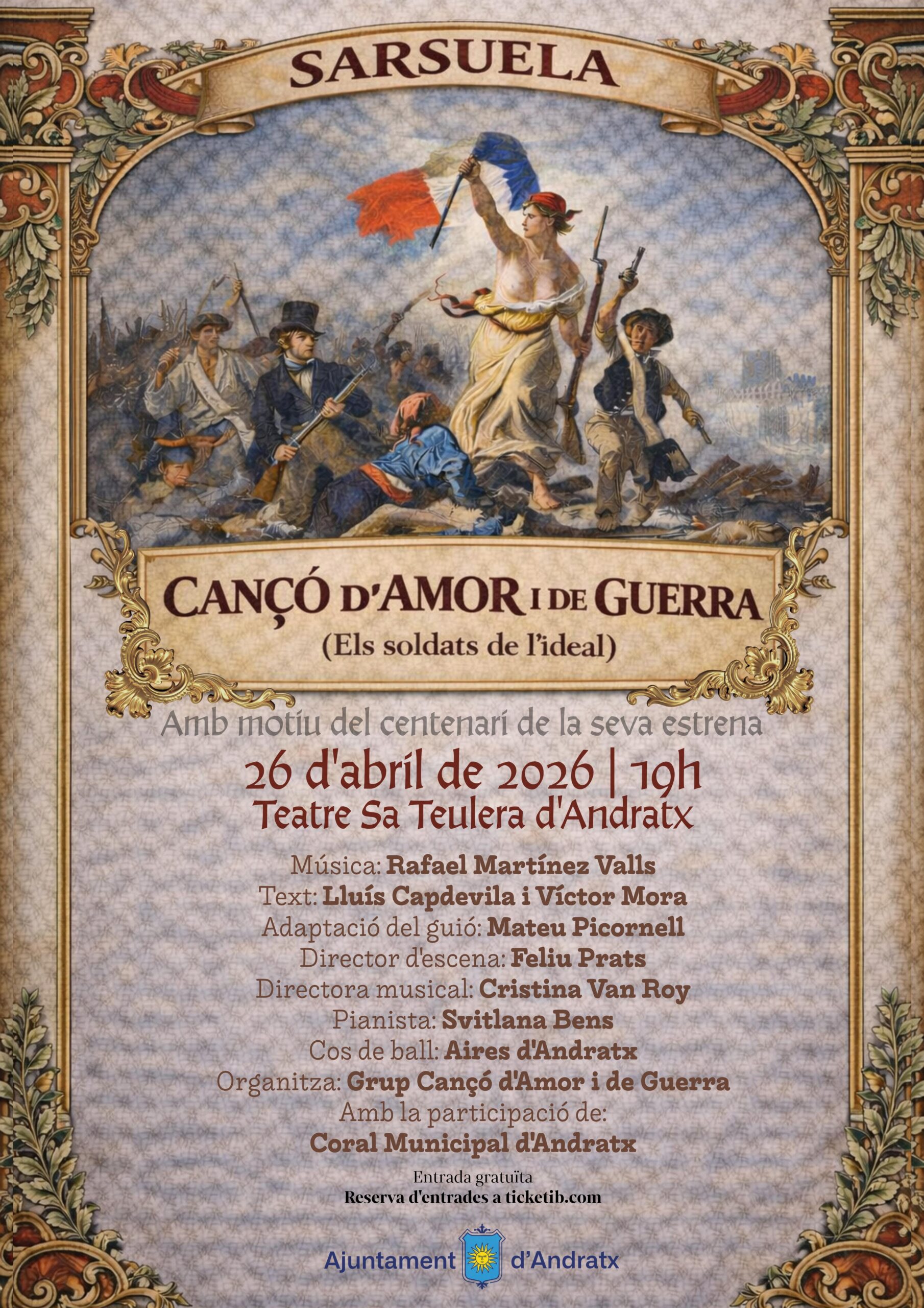 SARSUELA CANCÓ D'AMOR I GUERRA - Visit Andratx