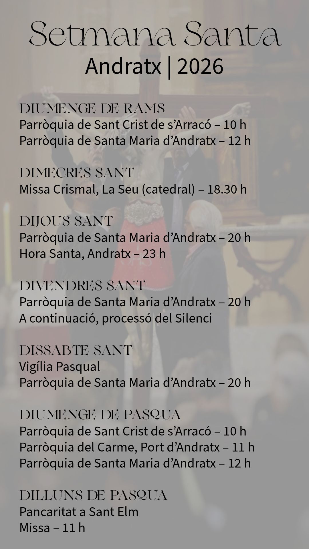 Holy Week in Andratx - Visit Andratx