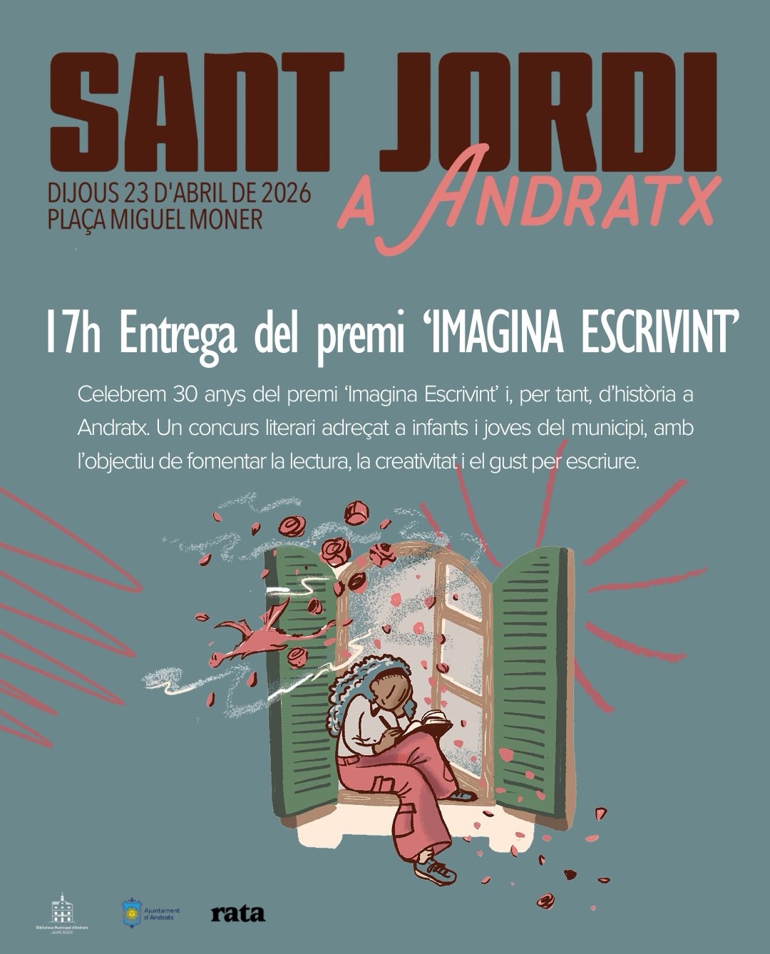 Sant Jordi Day – ‘Imagina Escrivint’ Awards: 30th anniversary - Visit Andratx