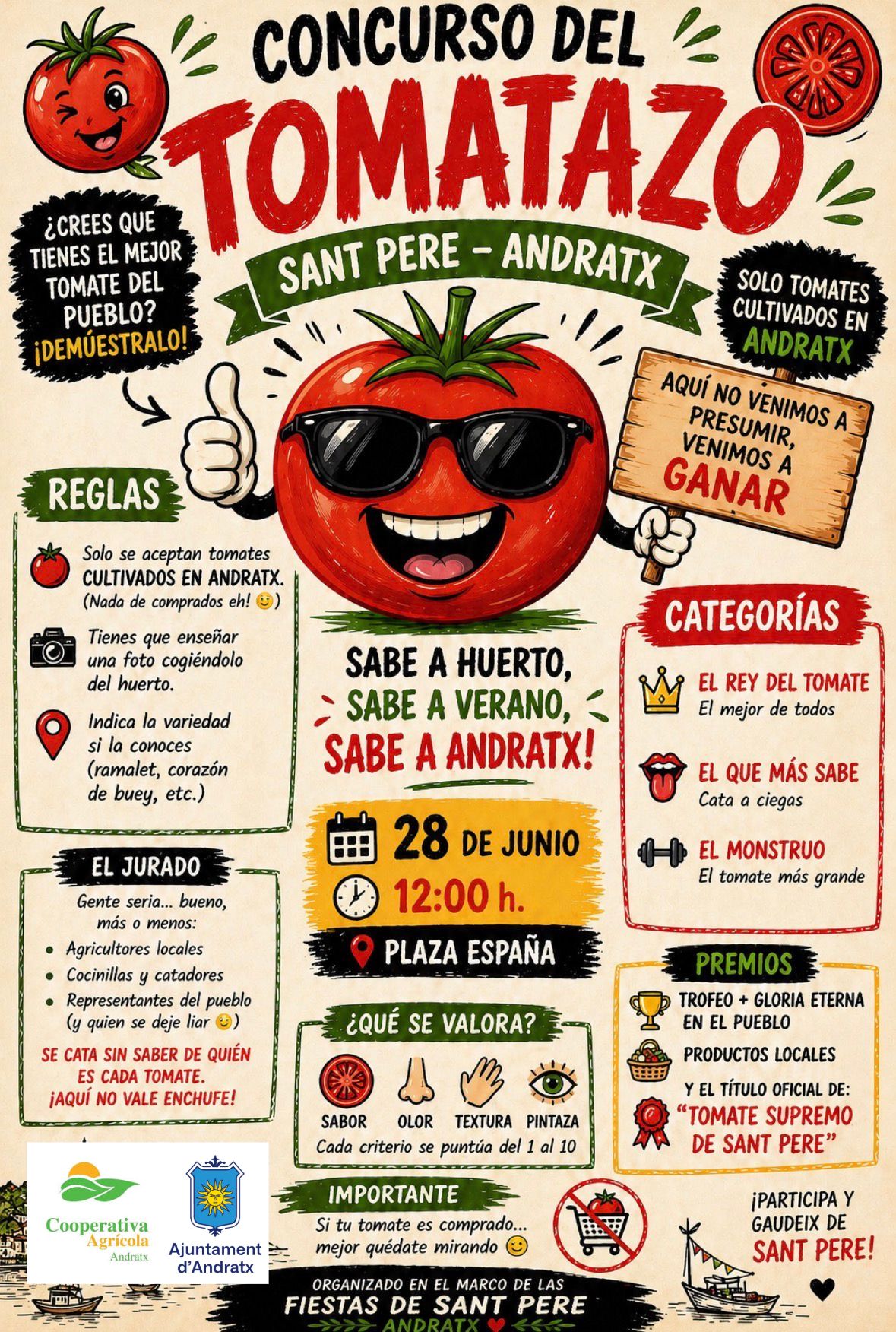 Concurs de La Millor Tomàtiga d'Andratx Festes de Sant Pere 2026 - Visit Andratx