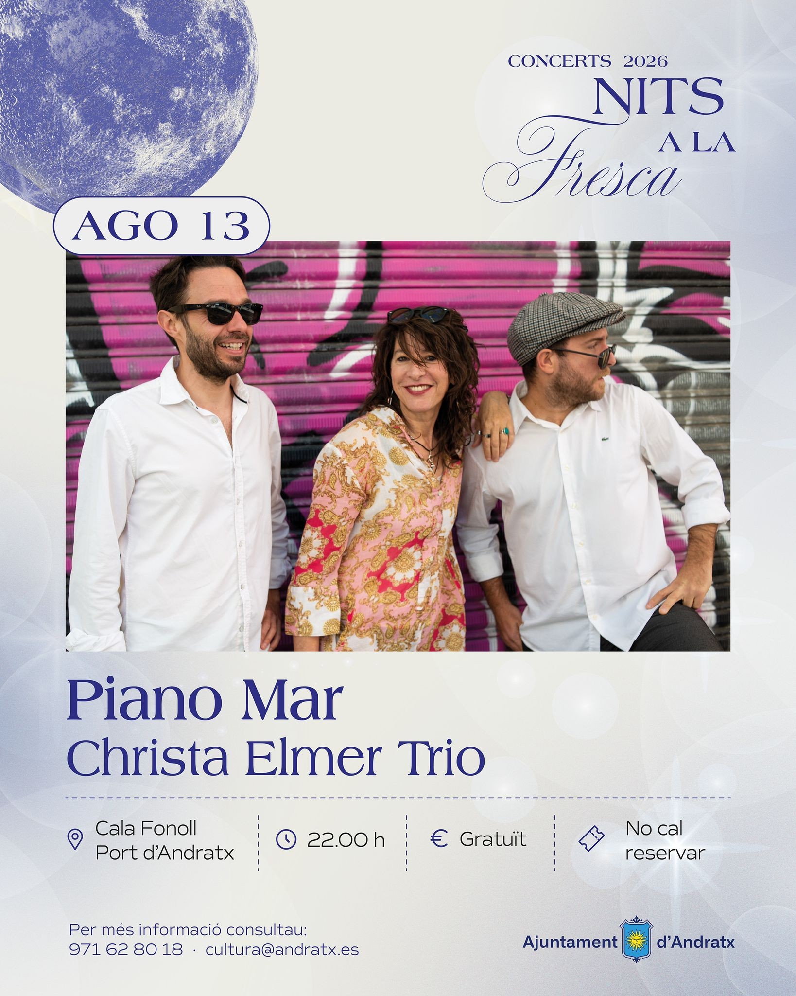 Piano Mar - Christa Elmer Trio de las "Nits a la fresca" - Visit Andratx