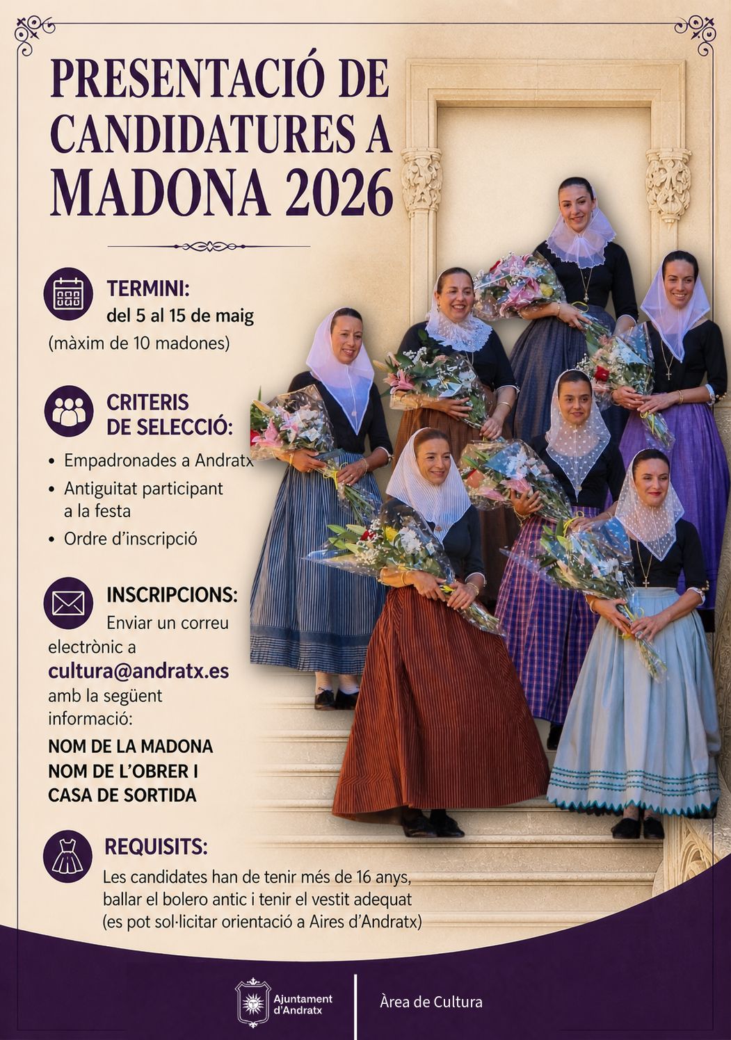 Presentación de candidaturas a Madona 2026 - Visit Andratx