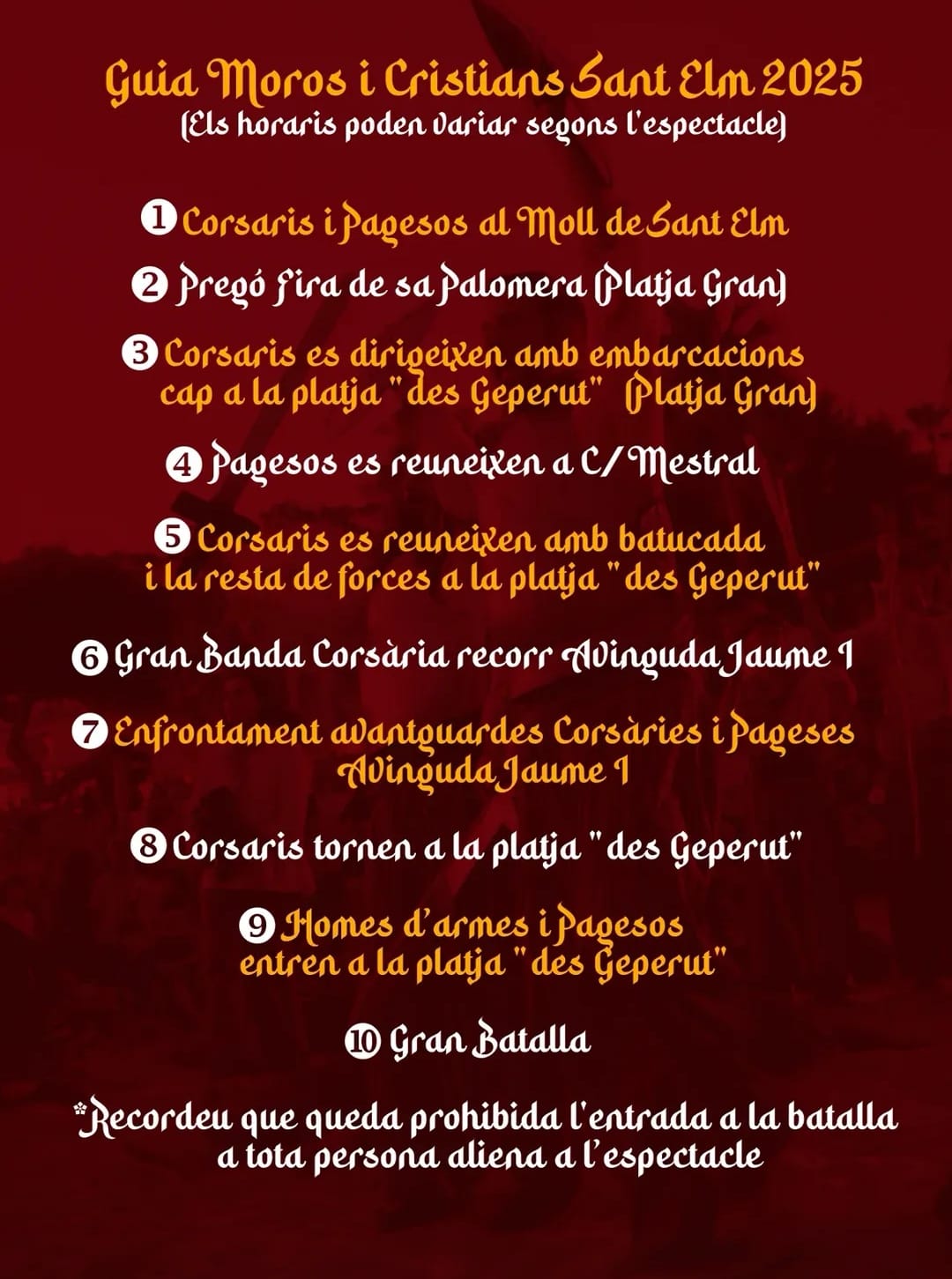 Batalla Moros y Cristianos en Sant Elm - Visit Andratx