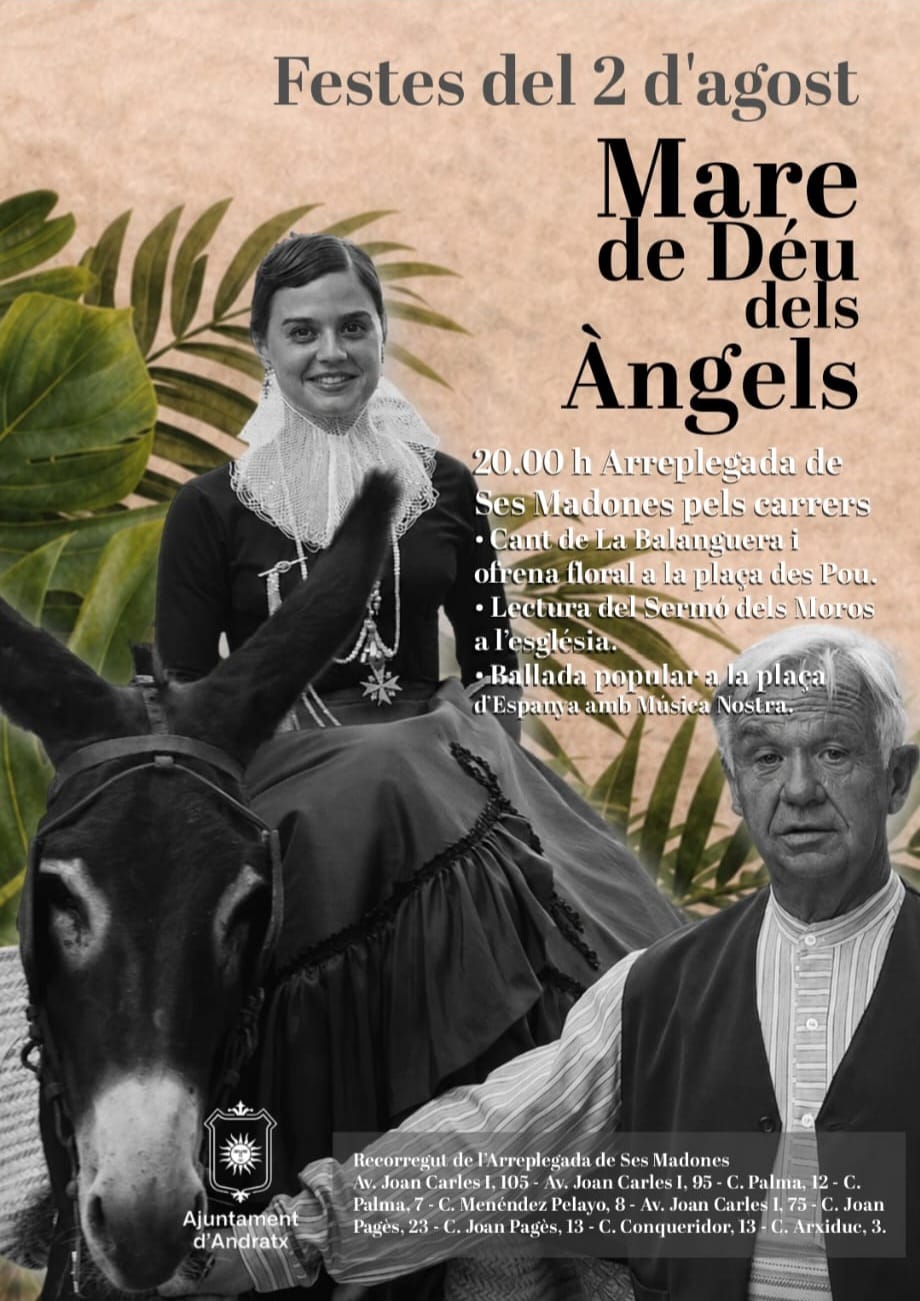 Fiestas del 2 de agosto, Nostra Senyora dels Àngels - Visit Andratx