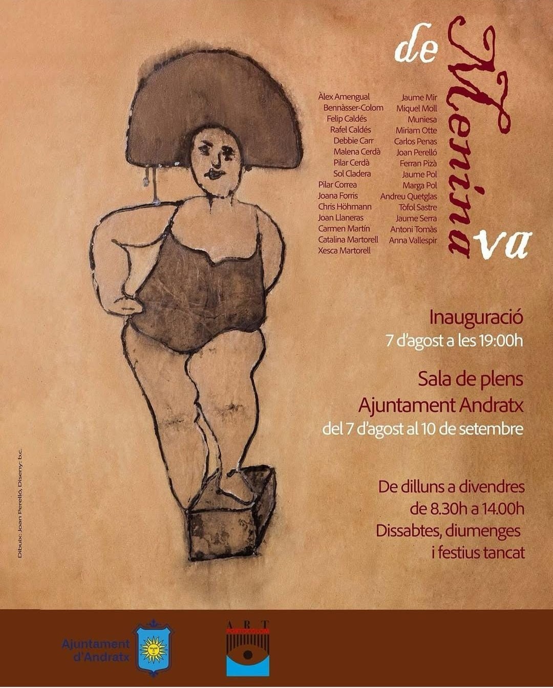 ‘Va de Menina’ exhibition in the Plenary Hall of Andratx Town Hall - Visit Andratx