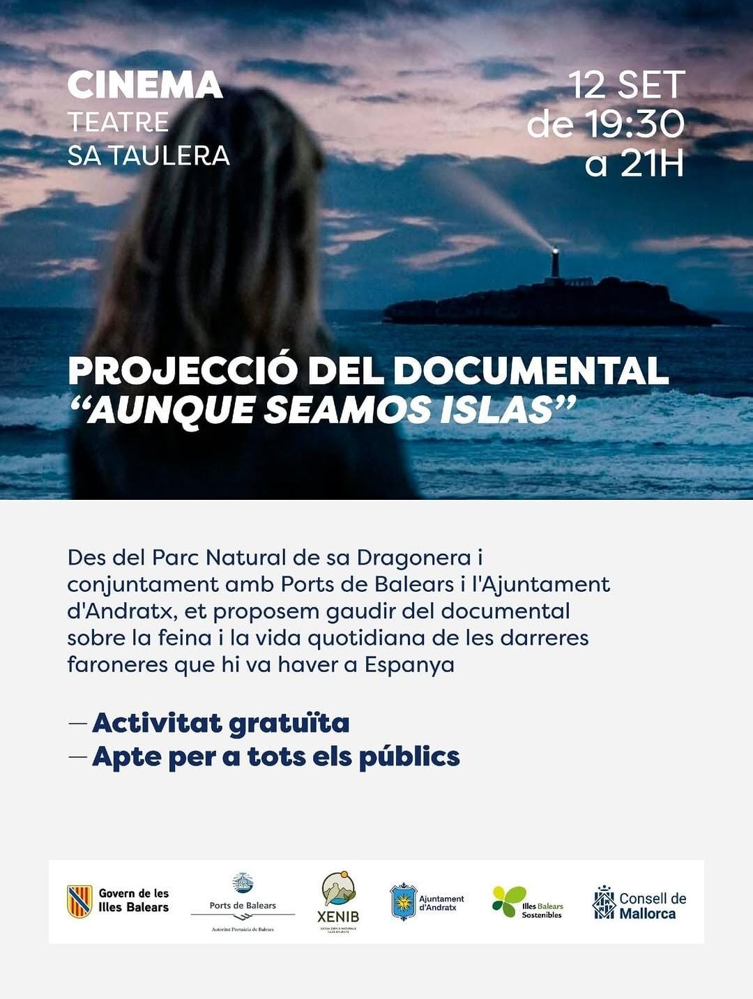 Screening of the documentary “Aunque seamos islas” - Visit Andratx