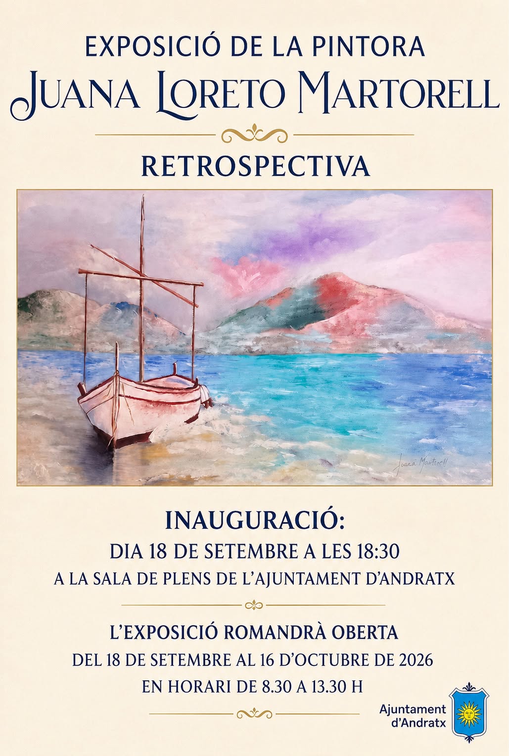 Exposició retrospectiva de la pintora Juana Loreto Martoreell - Visit Andratx