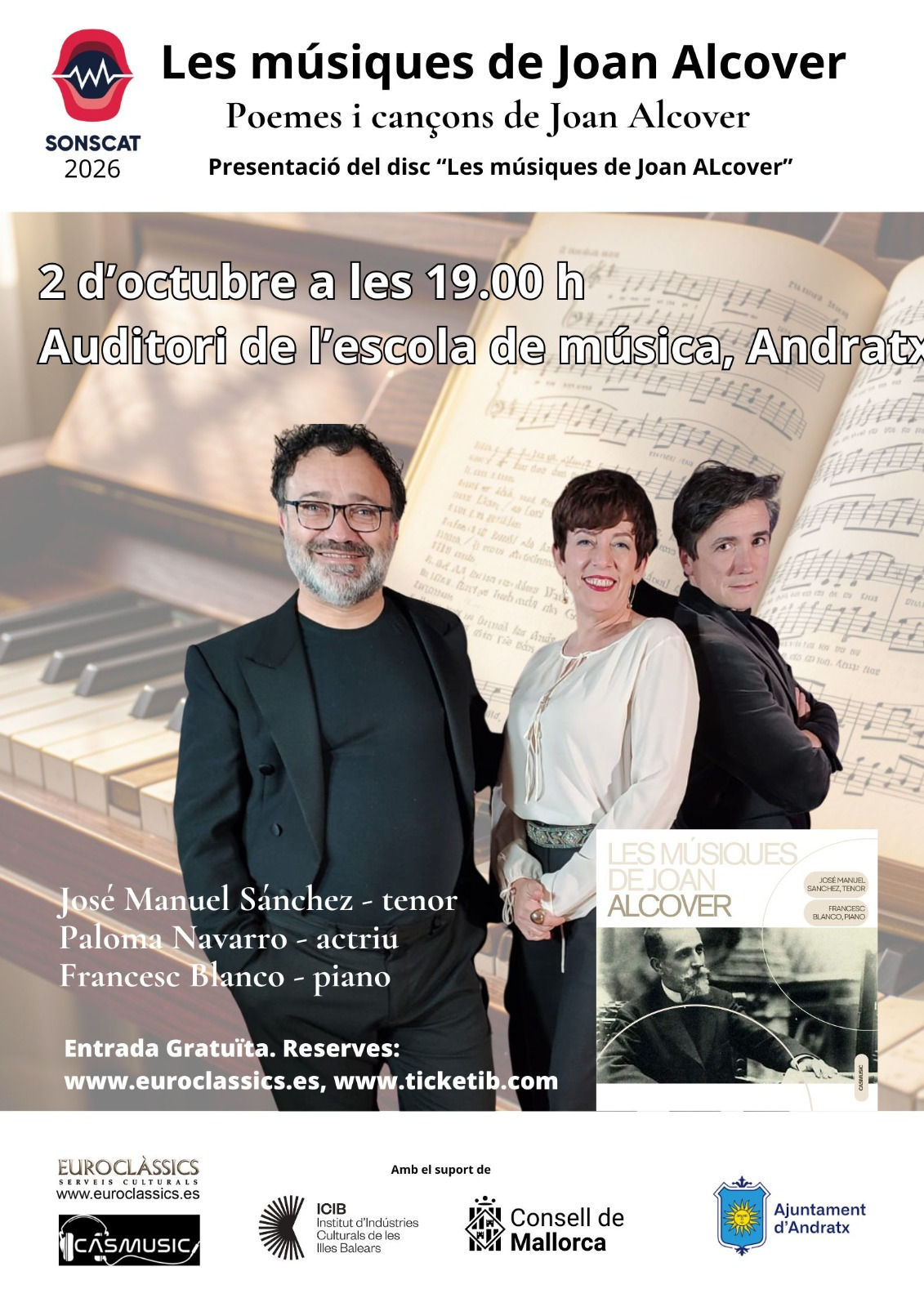 Album Release: “Les músiques de Joan Alcover” - Visit Andratx